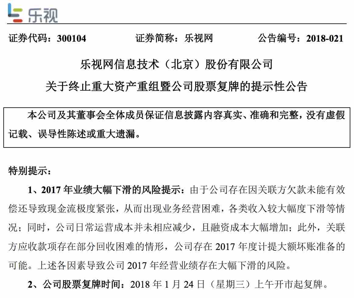 乐视网股票最新动态更新，乐视网最新消息速递